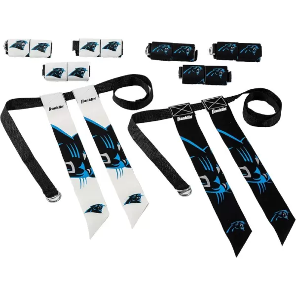 Franklin Sports NFL Flag Football Sets  NFL Team Flag Football Belts and Flags  Flag Football Equipment for Kids and AdultsCarolina Panthers