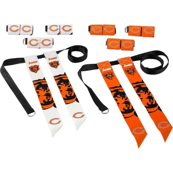 Franklin Sports NFL Flag Football Sets  NFL Team Flag Football Belts and Flags  Flag Football Equipment for Kids and AdultsChicago Bears