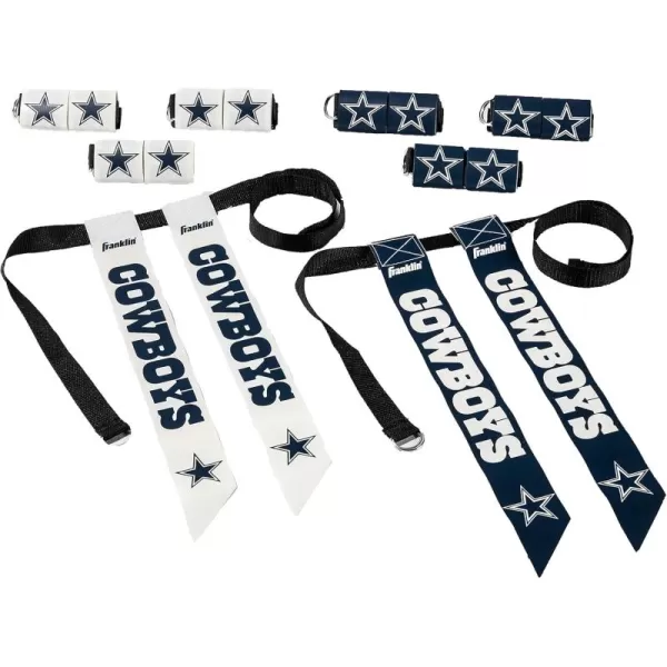 Franklin Sports NFL Flag Football Sets  NFL Team Flag Football Belts and Flags  Flag Football Equipment for Kids and AdultsDallas Cowboys