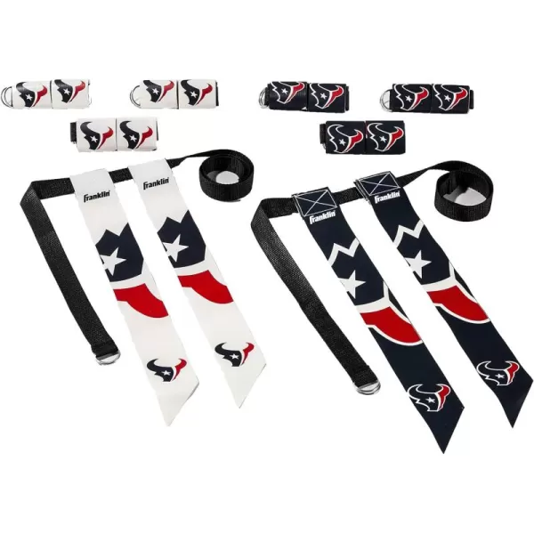 Franklin Sports NFL Flag Football Sets  NFL Team Flag Football Belts and Flags  Flag Football Equipment for Kids and AdultsHouston Texans