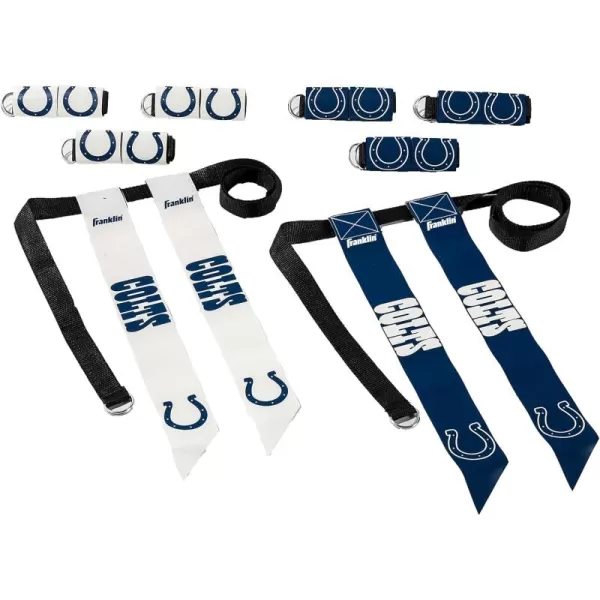 Franklin Sports NFL Flag Football Sets  NFL Team Flag Football Belts and Flags  Flag Football Equipment for Kids and AdultsIndianapolis Colts