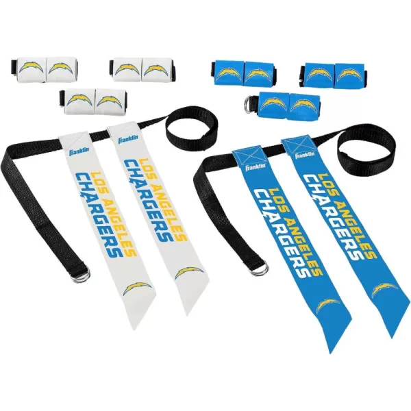 Franklin Sports NFL Flag Football Sets  NFL Team Flag Football Belts and Flags  Flag Football Equipment for Kids and AdultsLos Angeles Chargers