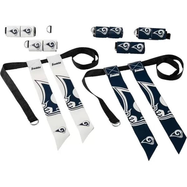 Franklin Sports NFL Flag Football Sets  NFL Team Flag Football Belts and Flags  Flag Football Equipment for Kids and AdultsLos Angeles Rams