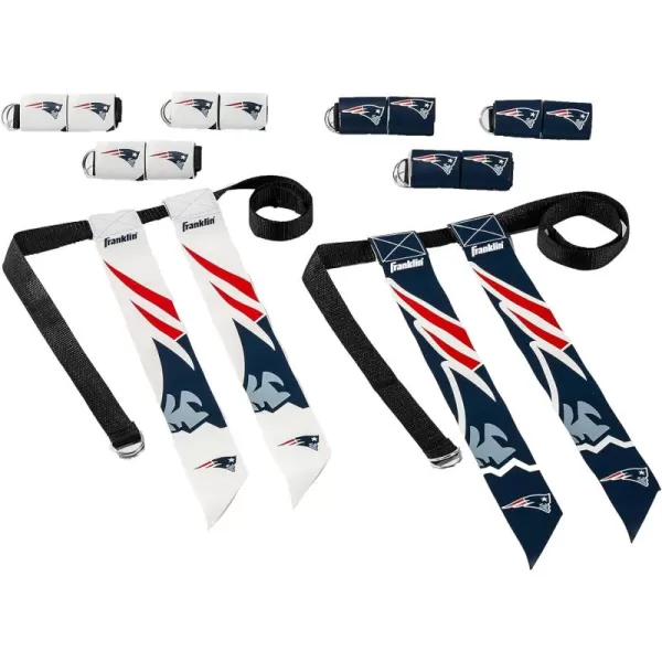 Franklin Sports NFL Flag Football Sets  NFL Team Flag Football Belts and Flags  Flag Football Equipment for Kids and AdultsNew England Patriots