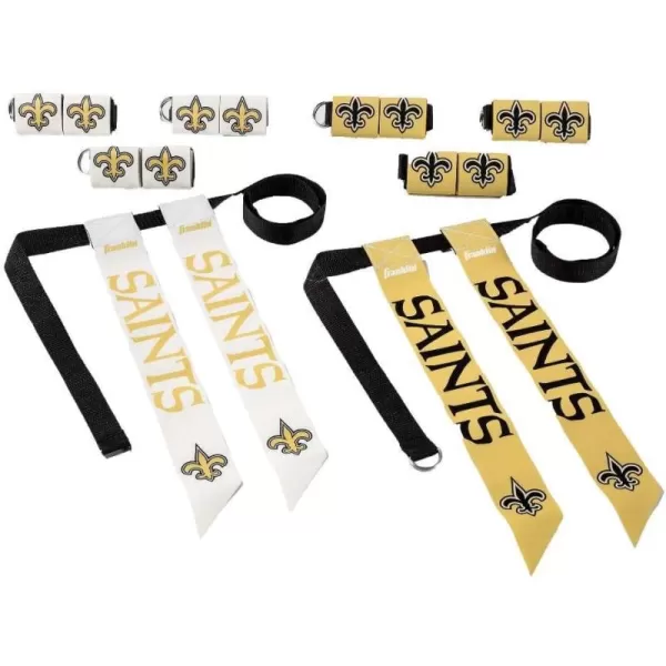 Franklin Sports NFL Flag Football Sets  NFL Team Flag Football Belts and Flags  Flag Football Equipment for Kids and AdultsNew Orleans Saints