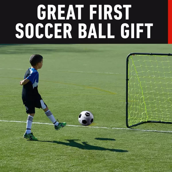 Franklin Sports Soccer Balls  Youth  Adult Soccer Balls  Size 3 4  5 Soccer Balls  Single  Bulk Packs  Black  WhiteSize 3  12 Deflated Balls with Pump