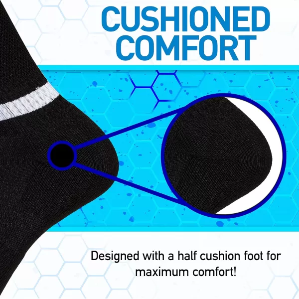 Franklin Sports ACD Youth Soccer SocksBlack