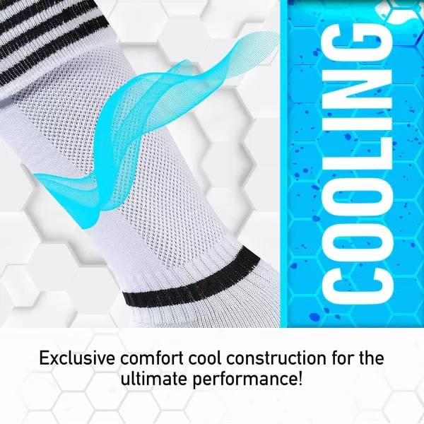 Franklin Sports ACD Youth Soccer SocksWhite