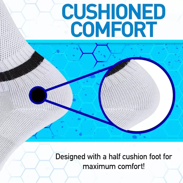 Franklin Sports ACD Youth Soccer SocksWhite