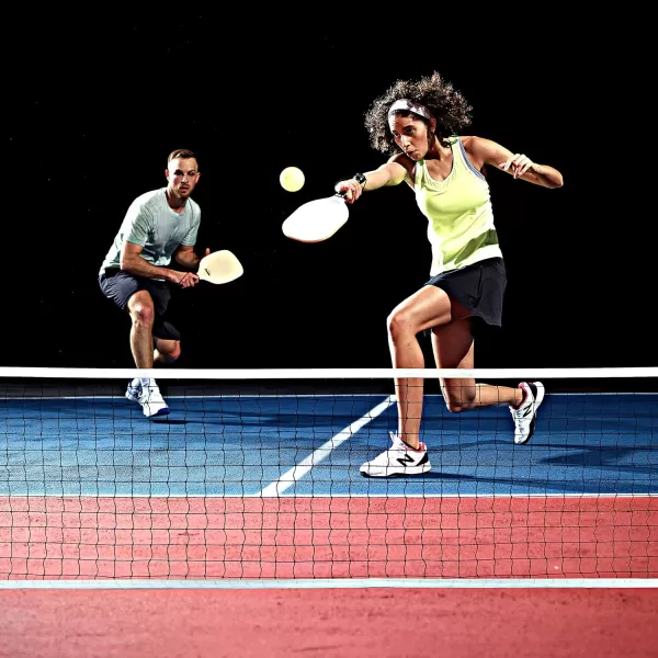 Franklin Sports Pickleball Net Set Outdoor Portable Pickleball Court Net  2 Paddles  2 Pickleballs  Half Court Set