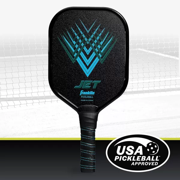Franklin Sports Pickleball Paddle  Titus  Jet Aluminum Plated Pickleball Paddles  USA Pickleball USAPA Approved Paddle  8mm Thick CoreBlue
