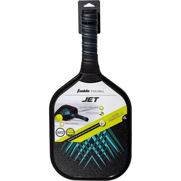 Franklin Sports Pickleball Paddle  Titus  Jet Aluminum Plated Pickleball Paddles  USA Pickleball USAPA Approved Paddle  8mm Thick CoreBlue