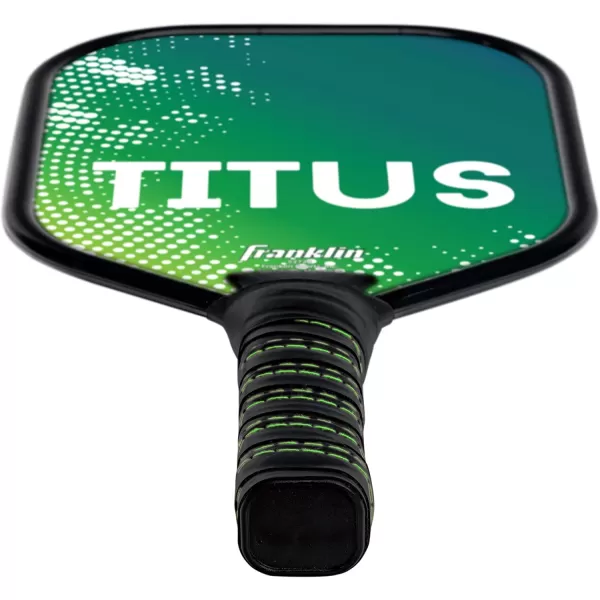 Franklin Sports Pickleball Paddle  Titus  Jet Aluminum Plated Pickleball Paddles  USA Pickleball USAPA Approved Paddle  8mm Thick CoreGreen