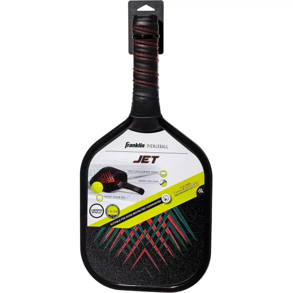 Franklin Sports Pickleball Paddle  Titus  Jet Aluminum Plated Pickleball Paddles  USA Pickleball USAPA Approved Paddle  8mm Thick CoreRed