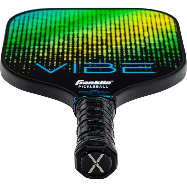 Franklin Sports Pickleball Paddle  Vibe Polypropylene Core Pickleball Racket  Official USA Pickleball USAPA Approved Pickleball Paddle  Lightweight Pro Racket  Green  13mm Thick CoreVibe Dot