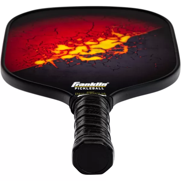 Franklin Sports Pickleball Paddle and Ball Set  2 Fiberglass Pickleball Rackets  4 X40 Pickleballs  USA Pickleball USAPA Approved RedYellow