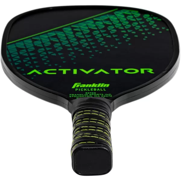 Franklin Sports Pickleball Paddle and Ball Set  Wooden Pickleball Rackets  Pickleballs  Activator  USA Pickleball USAPA Approved2 Player Set BlueGreen
