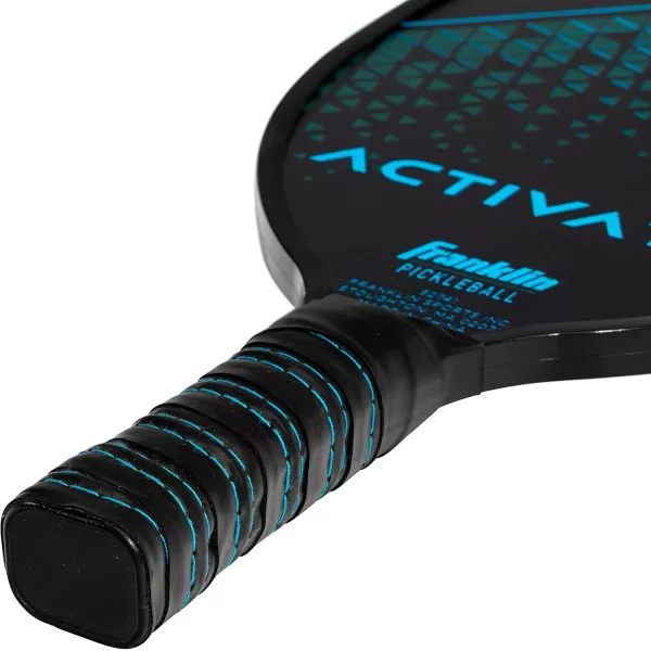 Franklin Sports Pickleball Paddle and Ball Set  Wooden Pickleball Rackets  Pickleballs  Activator  USA Pickleball USAPA Approved4 Player Set  BlueGreen