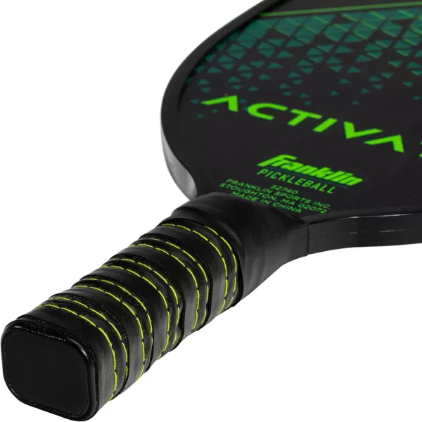 Franklin Sports Pickleball Paddle and Ball Set  Wooden Pickleball Rackets  Pickleballs  Activator  USA Pickleball USAPA Approved4 Player Set  BlueGreen