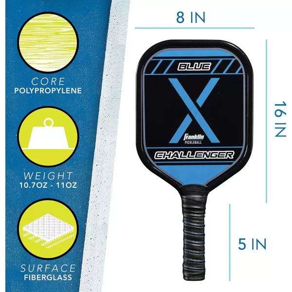 Franklin Sports Pickleball Paddle and Pickleball Starter Set  Includes 2 Aluminum Pickleball Paddles and 2 Franklin X40 Pickleballs  USAPA Approved