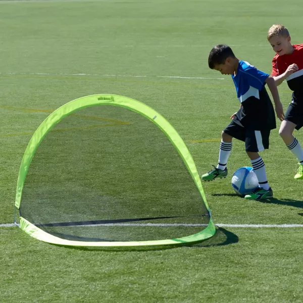 Franklin Sports PopUp Dome Shaped Goals  Indoor or Outdoor Soccer Goal  Goal Folds For Storage  6 x 4 or 4 x 3 Soccer Goal4 x 3