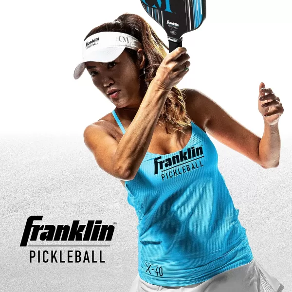 Franklin Sports Pro Pickleball Paddles  Christine McGrath Pro Player Tournament Pickleball Paddles  Polypropylene Paddle with Max Grit Surface  USA Pickleball USAPA Approved  13mm  16mm CoresBlue