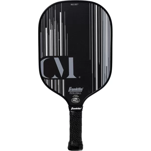 Franklin Sports Pro Pickleball Paddles  Christine McGrath Pro Player Tournament Pickleball Paddles  Polypropylene Paddle with Max Grit Surface  USA Pickleball USAPA Approved  13mm  16mm CoresBlack