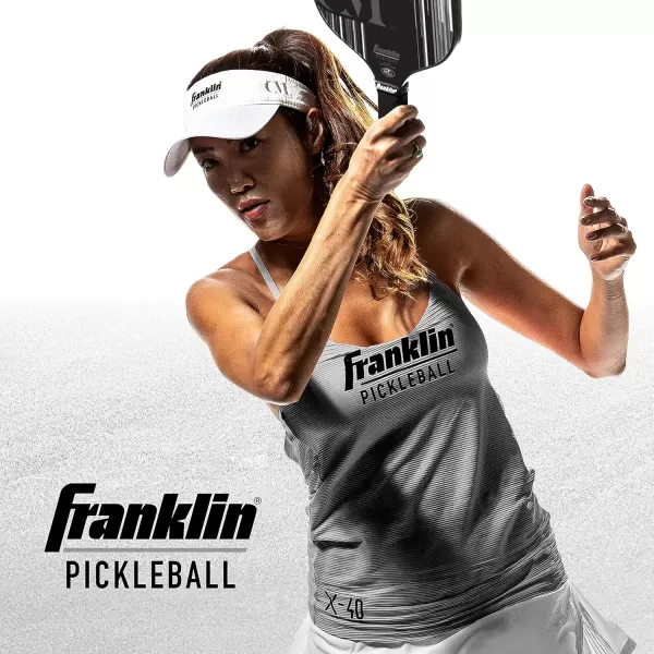 Franklin Sports Pro Pickleball Paddles  Christine McGrath Pro Player Tournament Pickleball Paddles  Polypropylene Paddle with Max Grit Surface  USA Pickleball USAPA Approved  13mm  16mm CoresBlack
