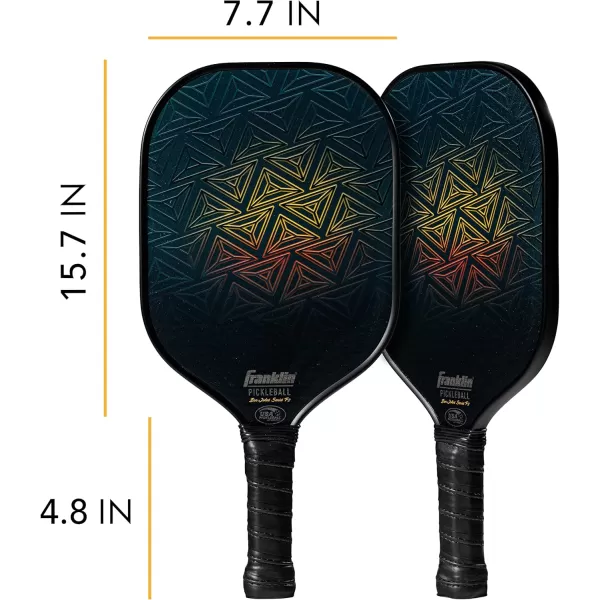 Franklin Sports Pro Pickleball Paddles  Pro Player Carbon Fiber Tournament Pickleball Paddles  USA Pickleball USAPA Approved  13mm Core11mm