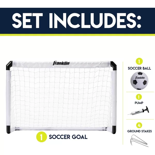 Franklin Sports Soccer Goal and Ball  Glow In The DarkLight Up  395 x 255 Goal