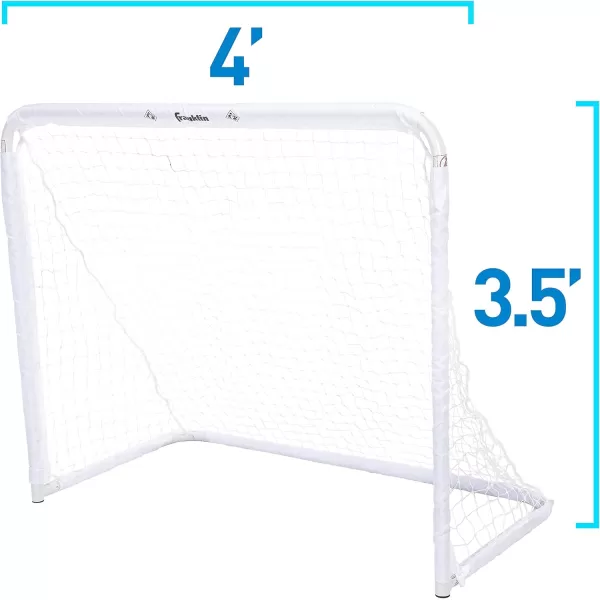 Franklin Sports Steel Goal  All Sport Soccer Lacrosse Field Hockey and Street Hockey Goal  50quotx42quot Youth Goal and Net  Backyard Goal