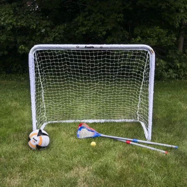 Franklin Sports Steel Goal  All Sport Soccer Lacrosse Field Hockey and Street Hockey Goal  50quotx42quot Youth Goal and Net  Backyard Goal