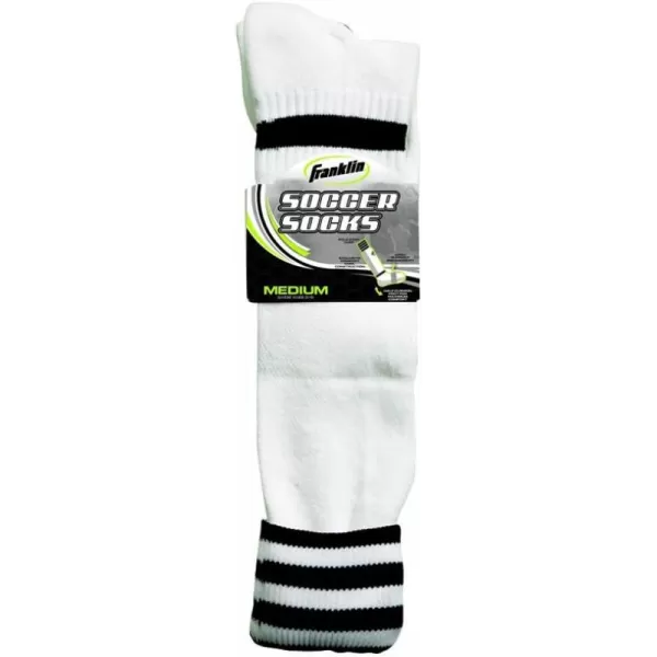 Franklin Sports ACD Soccer Socks WhitePeewee