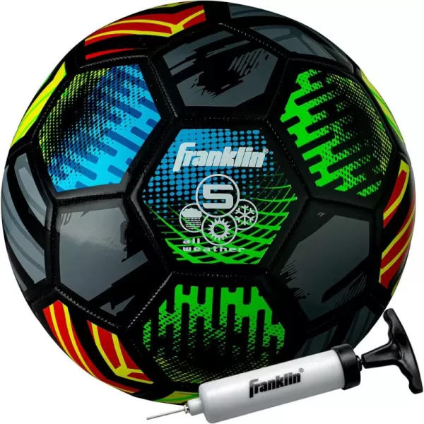 Franklin Sports Mystic Soccer Balls  Soccer Ball and Air Pump Sets  Multiple Size Soccer Balls  Soft Cover  Perfect for Kids and AdultsSize 5  Ages 13
