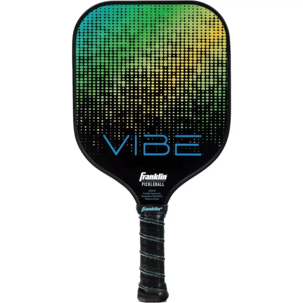 Franklin Sports Pickleball Paddle  Vibe Polypropylene Core Pickleball Racket  Official USA Pickleball USAPA Approved Pickleball Paddle  Lightweight Pro Racket  Green  13mm Thick CoreVibe Dot