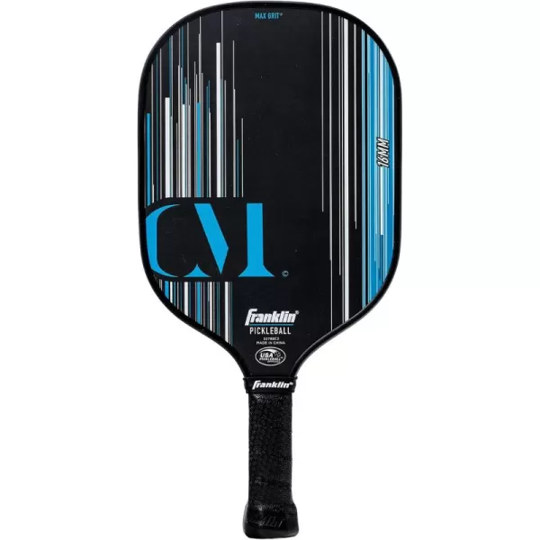 Franklin Sports Pro Pickleball Paddles  Christine McGrath Pro Player Tournament Pickleball Paddles  Polypropylene Paddle with Max Grit Surface  USA Pickleball USAPA Approved  13mm  16mm CoresBlue