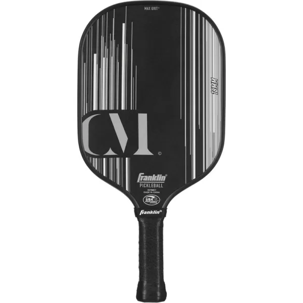 Franklin Sports Pro Pickleball Paddles  Christine McGrath Pro Player Tournament Pickleball Paddles  Polypropylene Paddle with Max Grit Surface  USA Pickleball USAPA Approved  13mm  16mm CoresBlack
