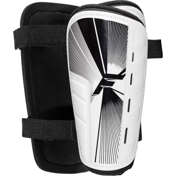 Franklin Sports Soccer Shin Guards for Youth  Adults  Superlight Shin Guards for Men Women  Kids  2 Shin Guard Set for Boys  GirlsWhiteBlack