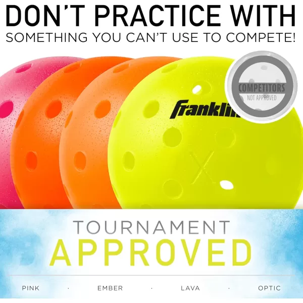 Franklin Pickleball 2 Player Carbon Fiber Paddle and X40 Pickleball Set  2 Carbon Fiber Paddles  4 X40 Balls  USA Pickleball ApprovedBlue