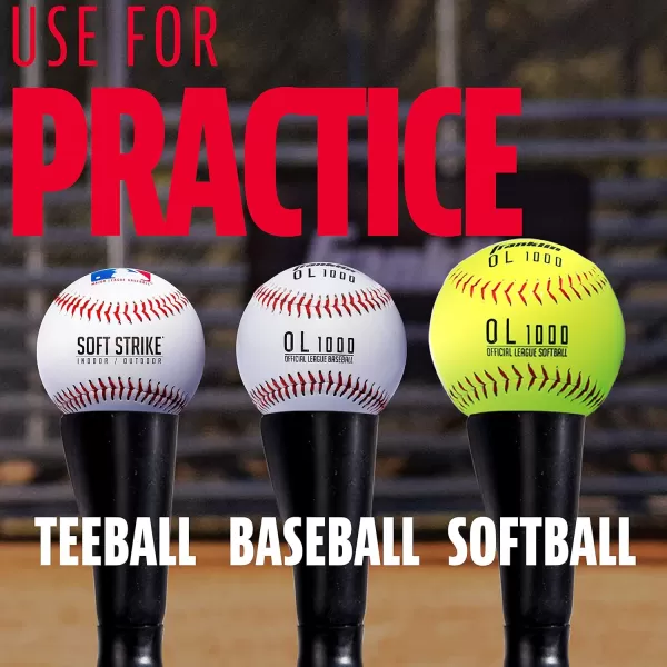 Franklin Sports BaseballSoftball Batting TeeMLB Pro Porta Hitting TeePortable Weighted Batting Tee SoftbalAdjustable TeePro Porta Tee Topper