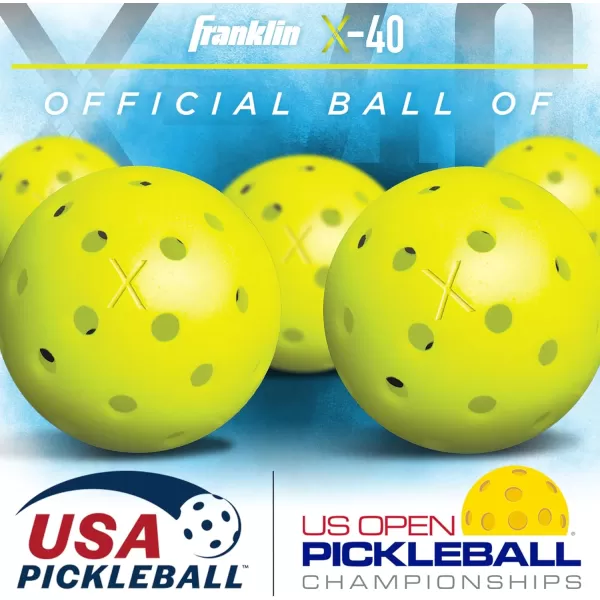 Franklin Sports Half Court Size Pickleball Net by Franklin Pickleball  Includes 10ft Net 2 Paddles and 2 X40 USA Pickleball Approved PickleballsBlack2 Paddle  2 Ball Set