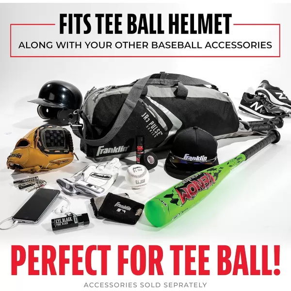 Franklin Sports JR3 Pulse Sport Equipment Bag  Tote Bag for Baseball TBall and Softball Equpiment  Holds Bat Helmet ampamp GloveBlackGray