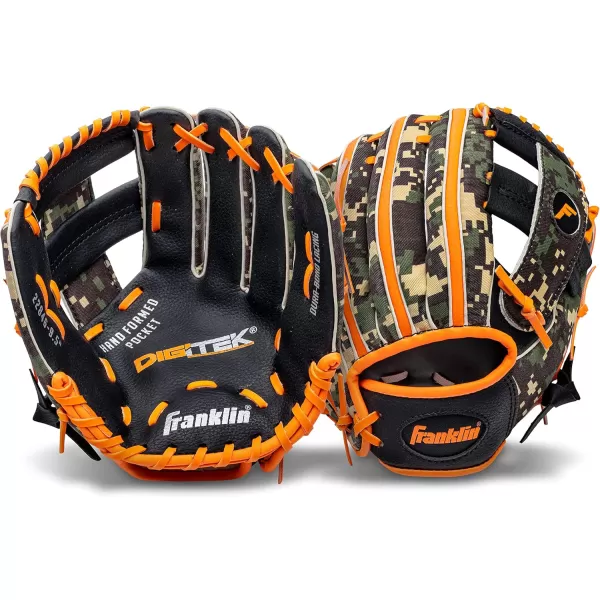 Franklin Sports Kids Baseball Gloves  RTP Youth Teeball Glove  Ball Set  Boys  Girls Teeball Mitt Set  Kids  Toddlers  95quotOrange