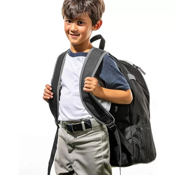 Franklin Sports Kids MLB Baseball Batpack Bag  Youth Baseball Softball  Teeball Backpack  Sports Equipment Bag for Kids  Toddlers  Holds 2 Teeball  Baseball Bats  Includes Fence HookBlackGrayWhite