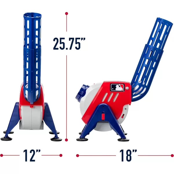 Franklin Sports Kids Pitching Machine  Plastic Baseball Pitching Machine for Kids Batting Practice  MLB Power Pitcher with Adjustable SpeedsPitching Machine