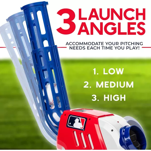 Franklin Sports Kids Pitching Machine  Plastic Baseball Pitching Machine for Kids Batting Practice  MLB Power Pitcher with Adjustable SpeedsPitching Machine
