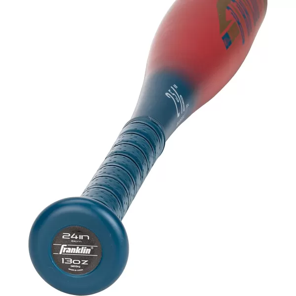 Franklin Sports Kids Teeball Bats  Venom  Barracuda Aluminum  Composite Teeball Bats  USA Baseball Certified Boys  Girls Bats for Kids  Youth Metal Bats  Drop 10 to 13 Teeball BatsRed 258 Barrel