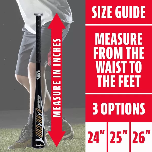 Franklin Sports Kids Teeball Bats  Venom  Barracuda Aluminum  Composite Teeball Bats  USA Baseball Certified Boys  Girls Bats for Kids  Youth Metal Bats  Drop 10 to 13 Teeball BatsBlack 258 Barrel