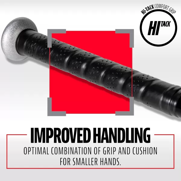 Franklin Sports Kids Teeball Bats  Venom  Barracuda Aluminum  Composite Teeball Bats  USA Baseball Certified Boys  Girls Bats for Kids  Youth Metal Bats  Drop 10 to 13 Teeball BatsBlack 258 Barrel