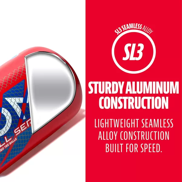 Franklin Sports Kids Teeball Bats  Venom  Barracuda Aluminum  Composite Teeball Bats  USA Baseball Certified Boys  Girls Bats for Kids  Youth Metal Bats  Drop 10 to 13 Teeball BatsRed  Black  214 Barrel